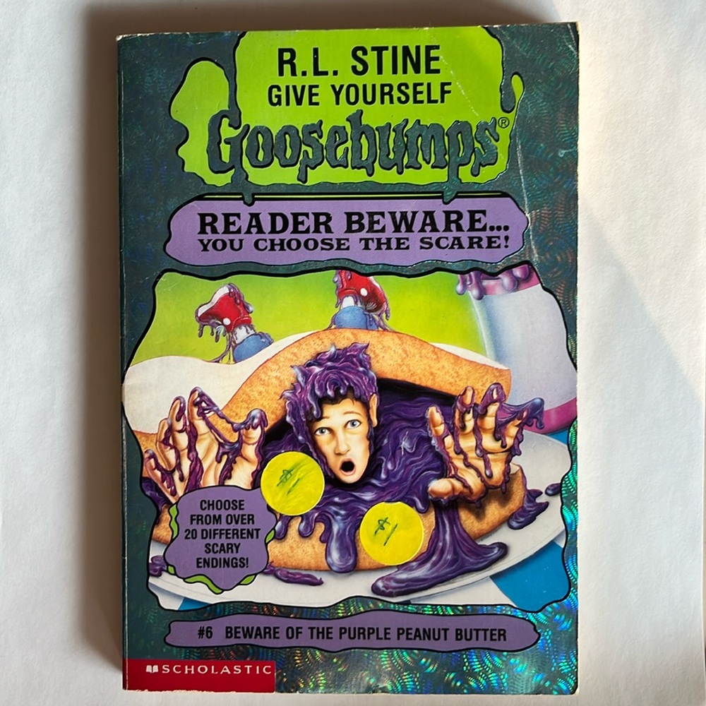 ⭐️ 5/$25 - GOOSEBUMPS - Give Yourself Goosebumps - #6 Beware The Purple Peanut